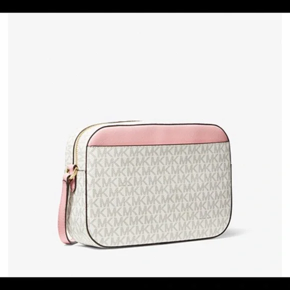 michael kors jet set large logo crossbody bag - Picture 4 of 5